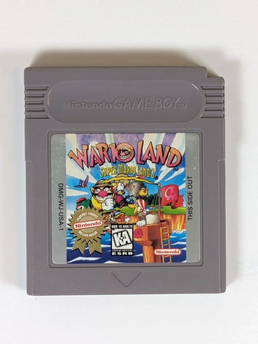 Wario Land: Super Mario Land 3 Nintendo Game Boy GB Cartridge, Case & Manual.
